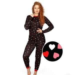 Tipsy Elves Crushing Hard Pajama Set NEW XS Heart Print Valentine Lounge Set